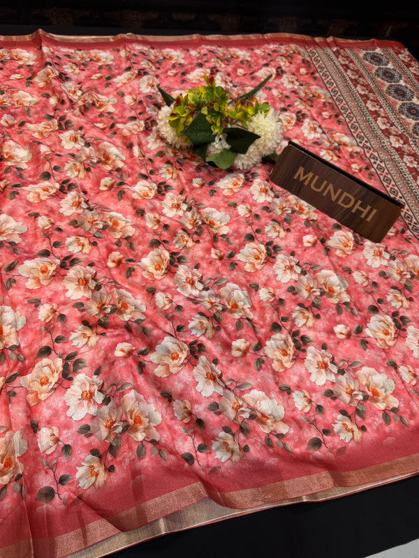Ivory Fancy Saree VFS38