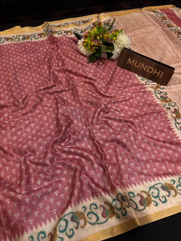 Rashika Fancy Saree with zari and print design