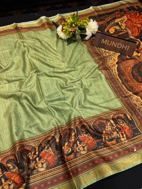 Rashika Fancy Saree with zari and print design
