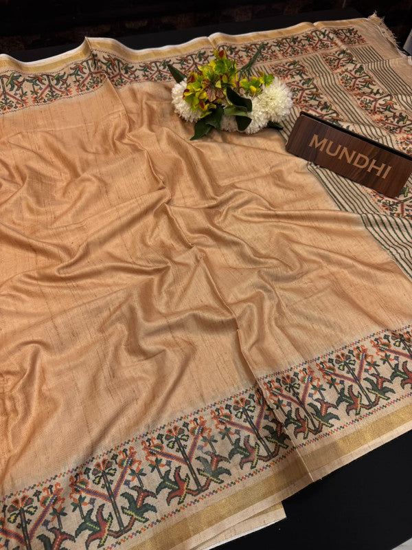 Rashika Fancy Saree with zari and print design
