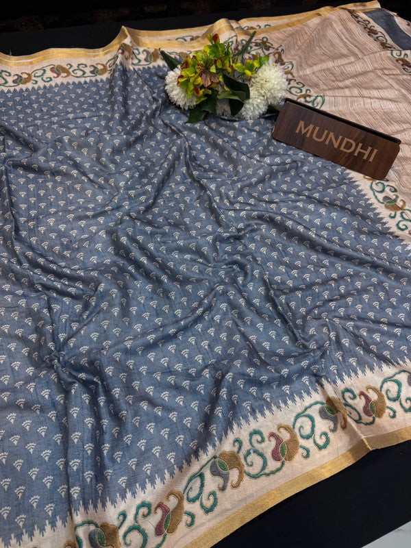Rashika Fancy Saree with zari and print design