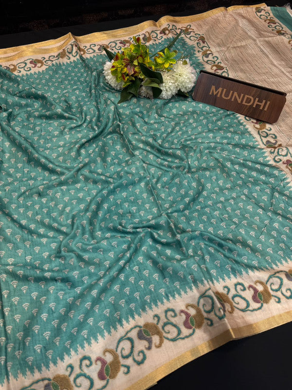 Rashika Fancy Saree with zari and print design