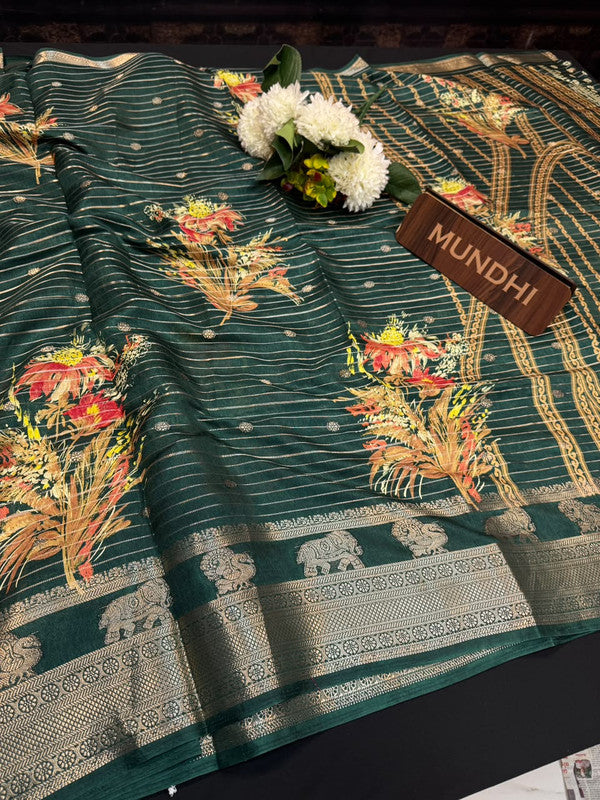 Magnet Fancy Saree with fancy zari work for women