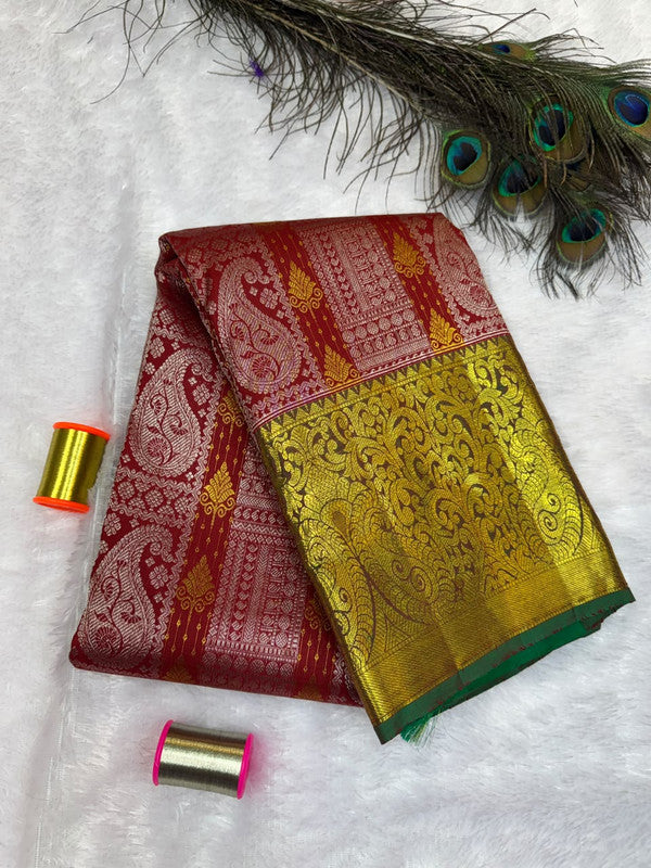 Pure Silk |Handloom Wedding Saree | M289