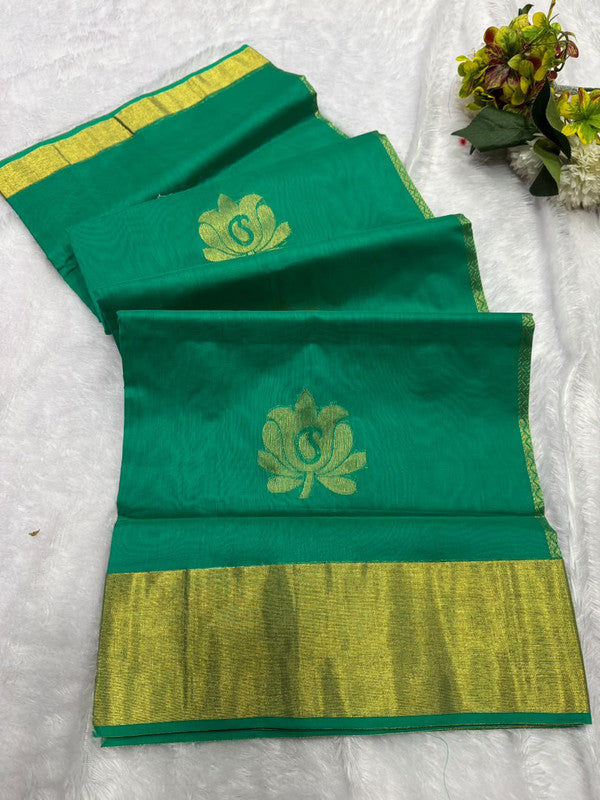 Elampillai Cotton Fancy Saree with fancy zari work for women