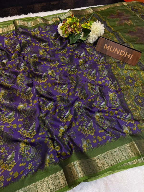 Tripta Silk Fancy Saree with fancy zari work for women