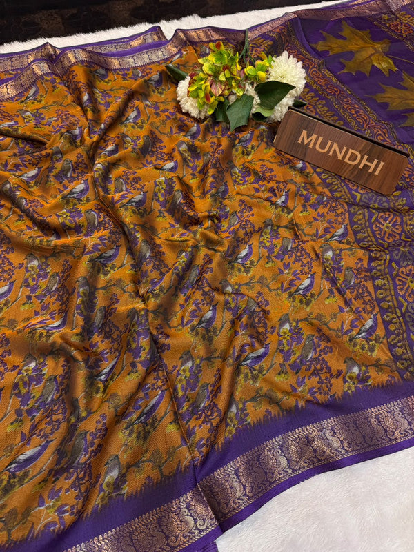 Tripta Silk Fancy Saree with fancy zari work for women