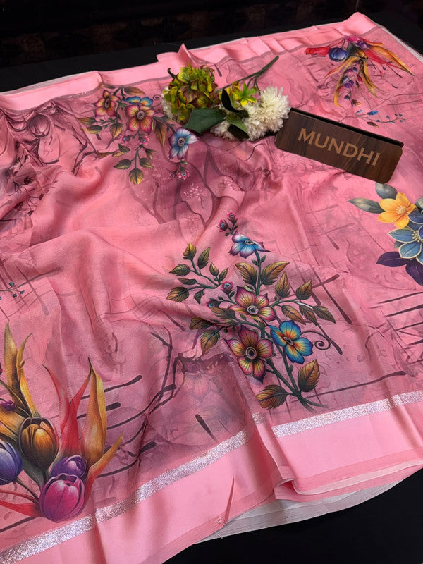 Tripta Silk Fancy Saree with fancy zari work for women