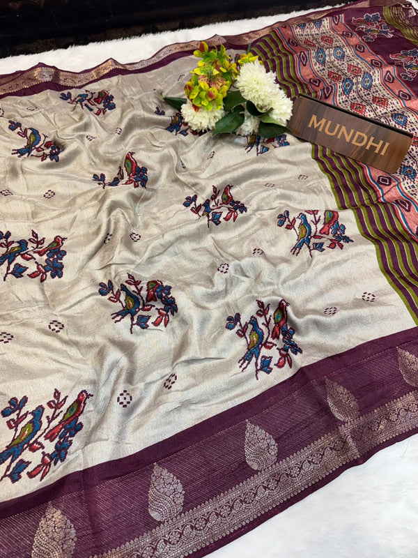 Sahher Fancy Silk Saree featuring elegant traditional zari work