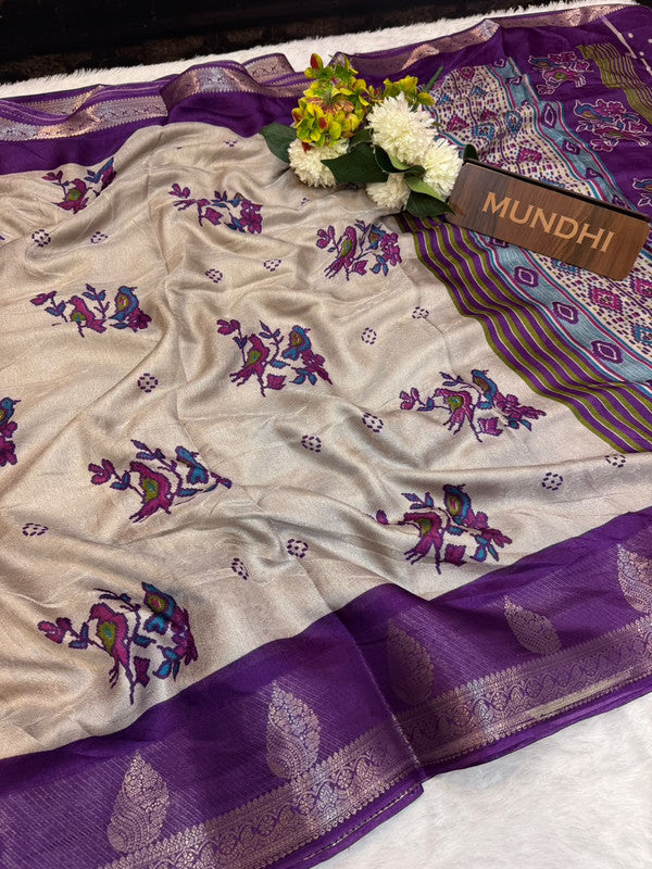 Sahher Fancy Silk Saree featuring elegant traditional zari work