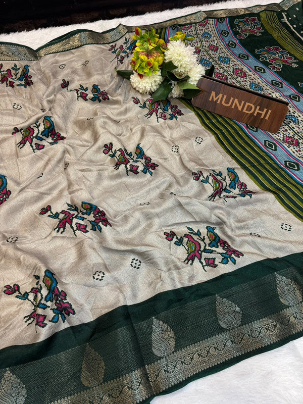 Sahher Fancy Silk Saree featuring elegant traditional zari work