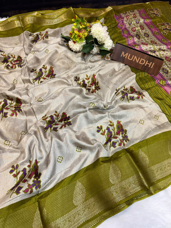 Sahher Fancy Silk Saree featuring elegant traditional zari work