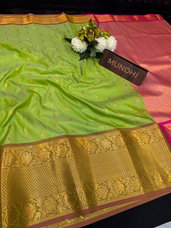 Elampillai Soft Silk Saree with traditional zari work for women