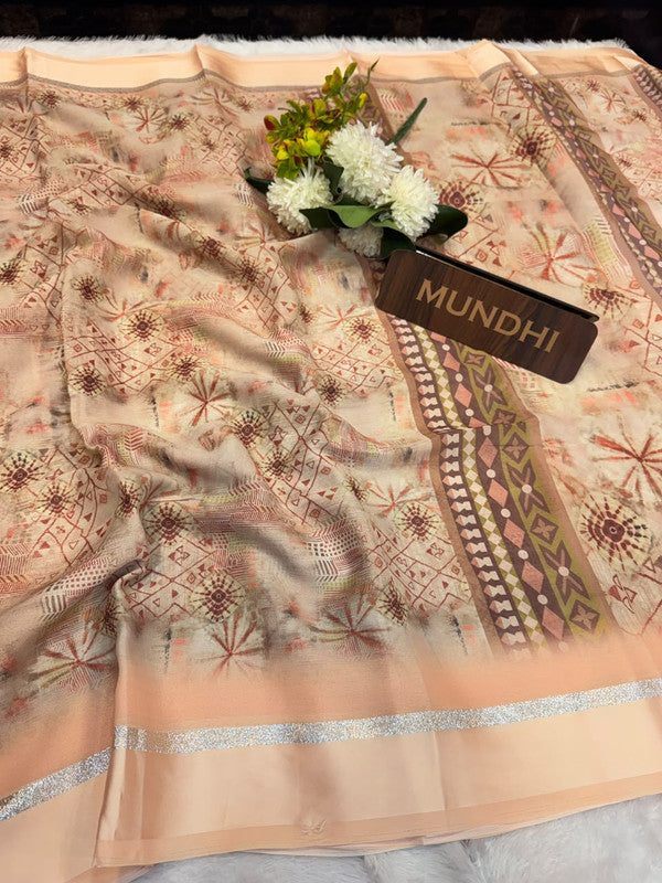 Kalki Silk Fancy Saree with fancy zari work for women