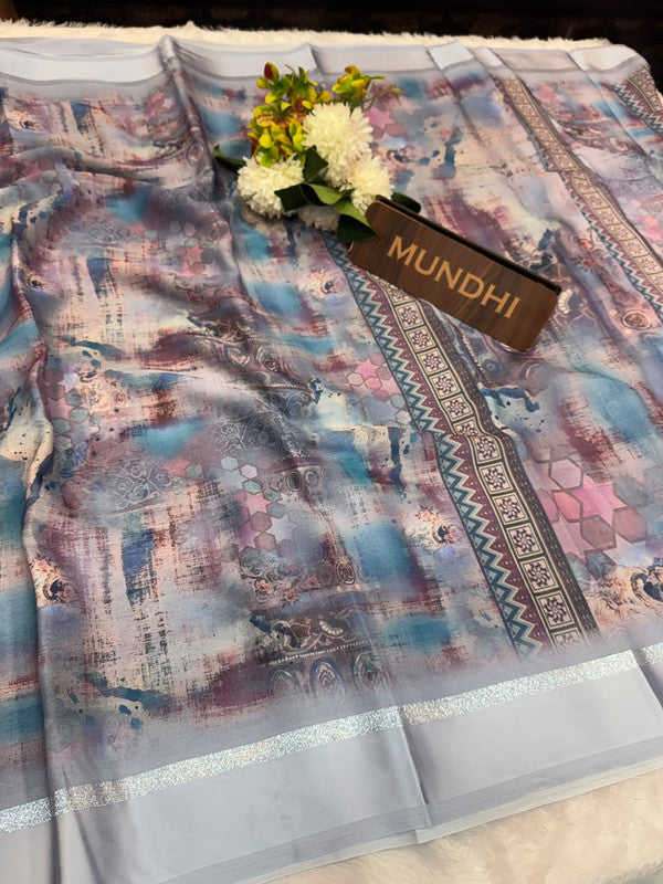 Kalki Silk Fancy Saree with fancy zari work for women