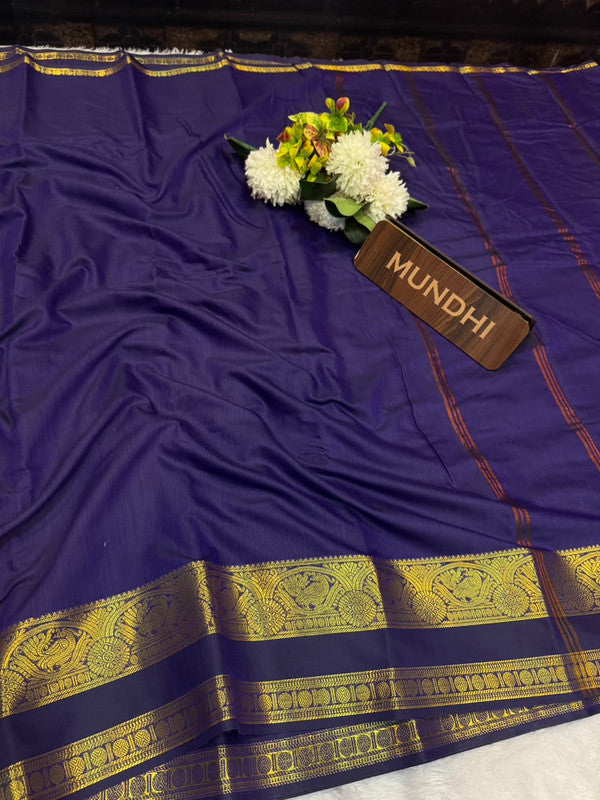 Plain Soft Silk Saree with Acrylic Fabric| PNS25