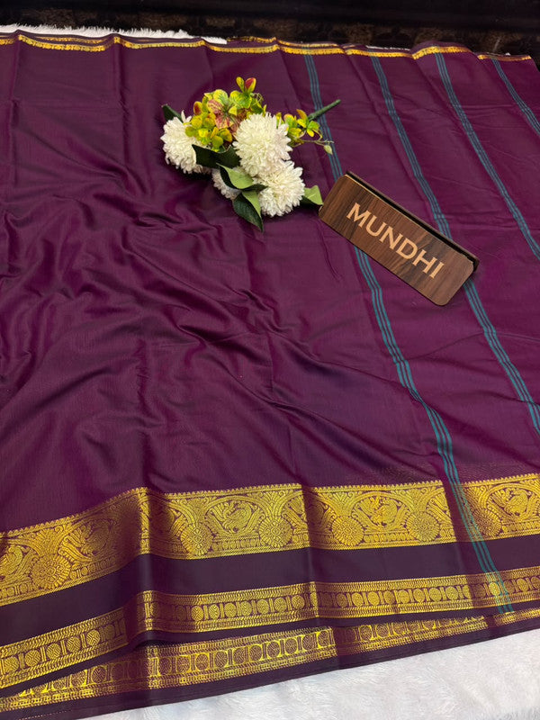 Plain Soft Silk Saree with Acrylic Fabric| PNS30