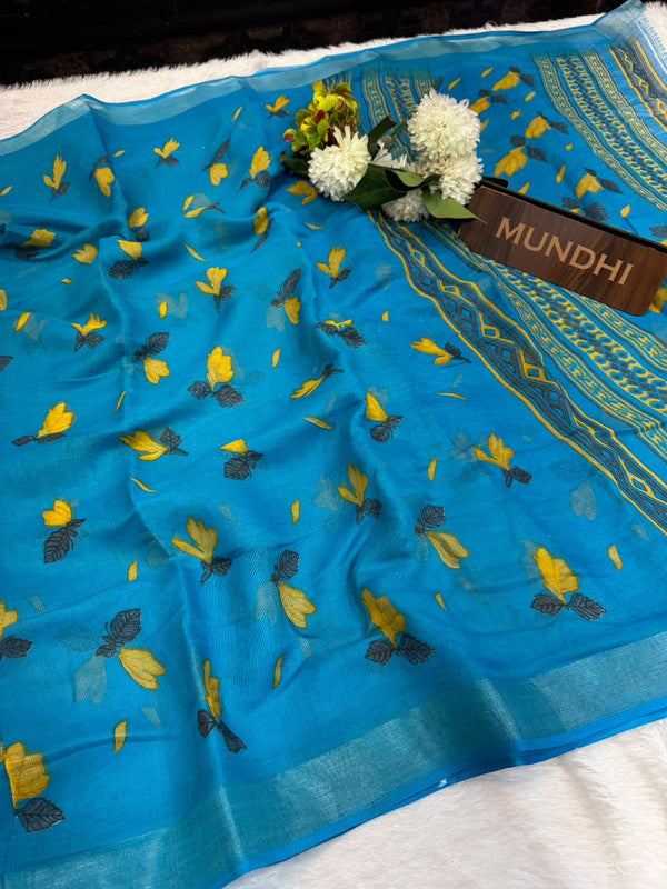 Soft Linen Saree | Take 5 Saree's Each saree Rs.199/- Only | SL86