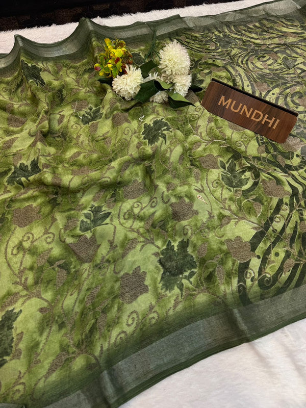 Soft Linen Saree | Take 5 Saree's Each saree Rs.199/- Only | SL91