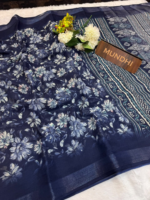 Soft Linen Saree | Take 5 Saree's Each saree Rs.199/- Only | SL103