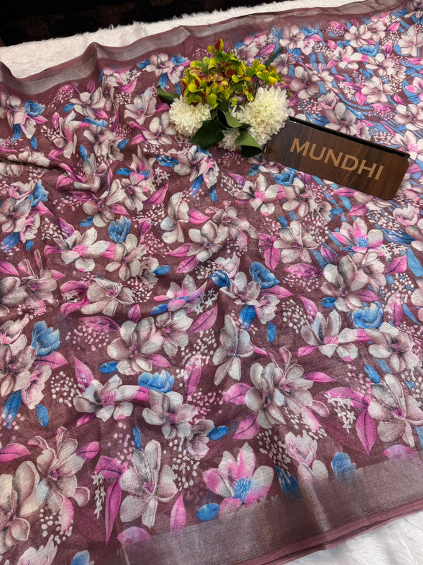 Soft Linen Saree | Take 5 Saree's Each saree Rs.199/- Only | SL110