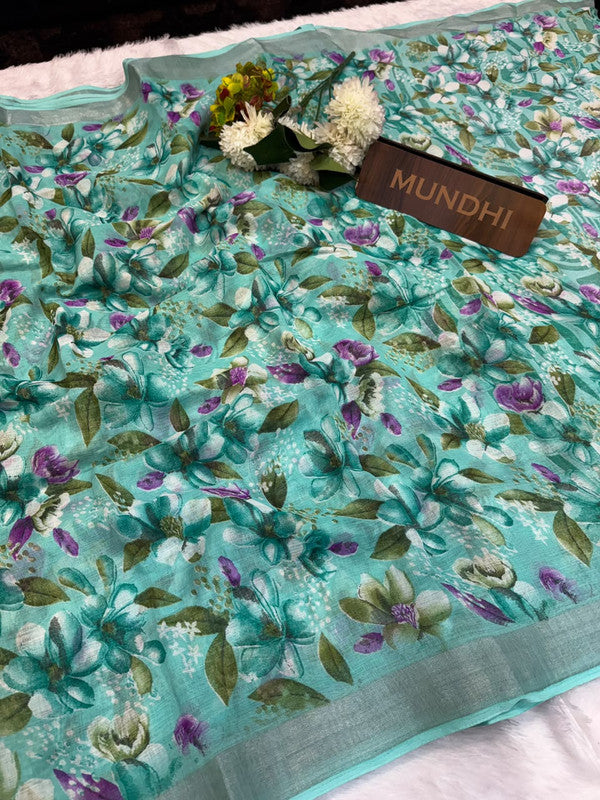 Soft Linen Saree | Take 5 Saree's Each saree Rs.199/- Only | SL113