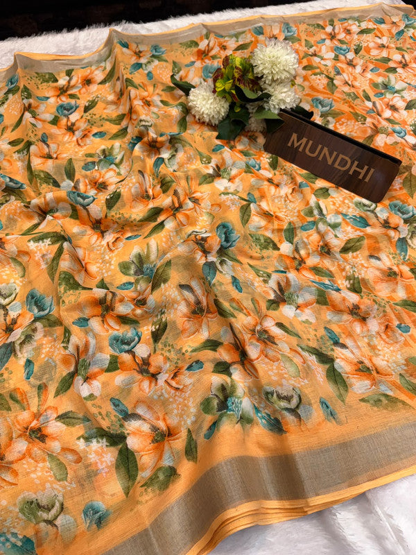 Soft Linen Saree | Take 5 Saree's Each saree Rs.199/- Only | SL116
