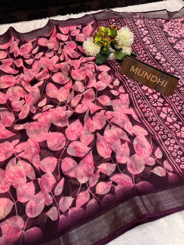 Soft Linen Saree | Take 5 Saree's Each saree Rs.199/- Only | SL126