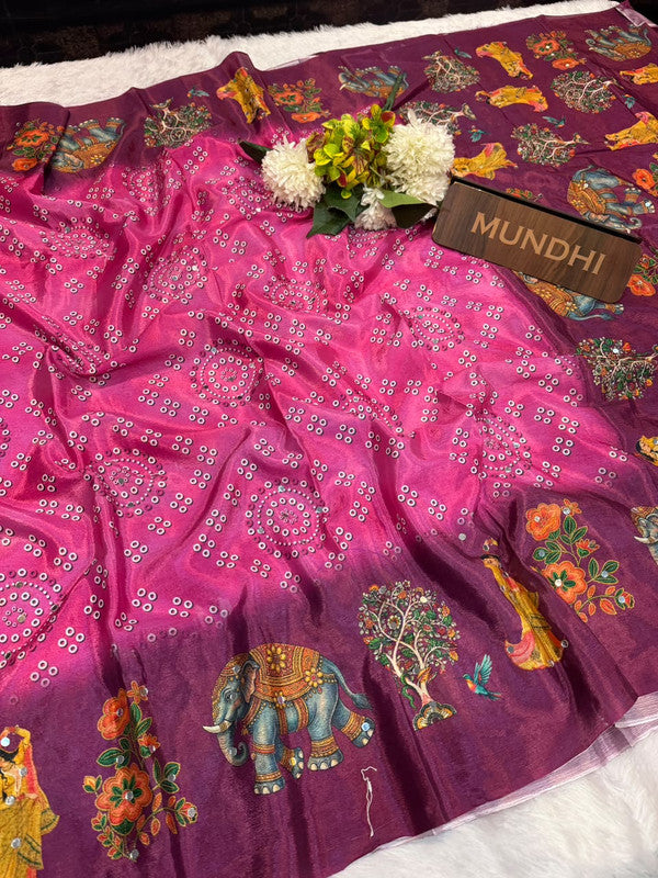 Heera Moti Fancy Sarees in fancy fabric for party wear