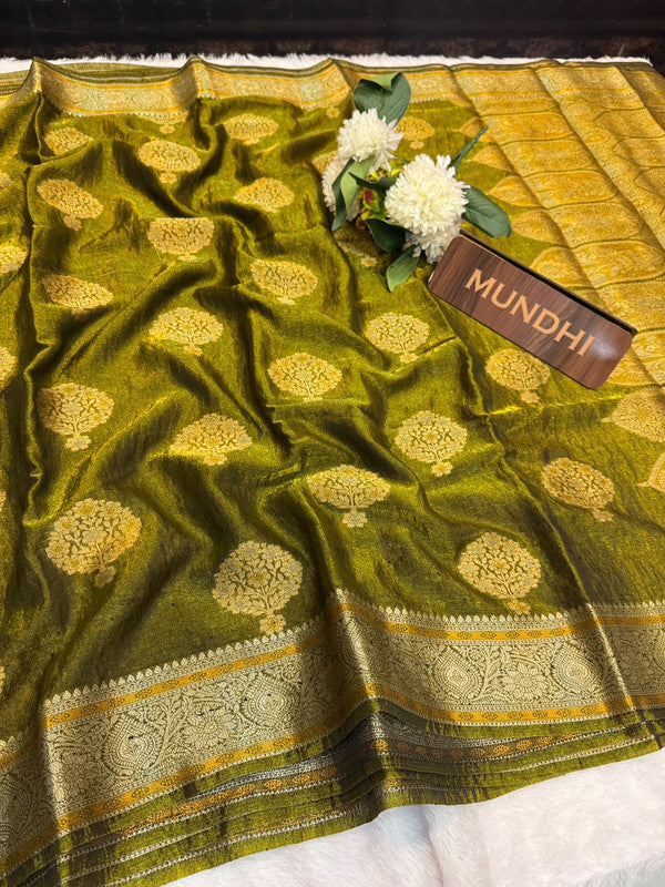 Siddharth Bulish Elegance Fancy Saree | Zari Work | BU03