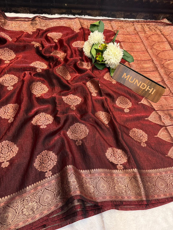 Siddharth Bulish Elegance Fancy Saree | Zari Work | BU05