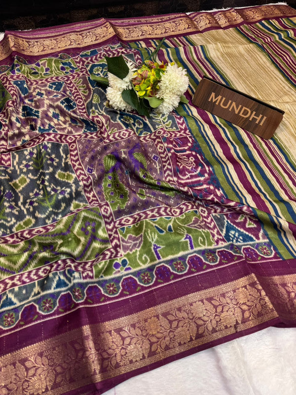 Siddharth Swadhesi Patola Fancy Saree | Zari Work |SW02