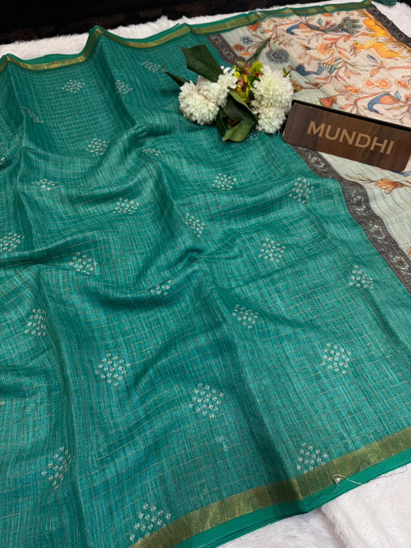 Kalanjali Fancy Saree with traditional zari design for women