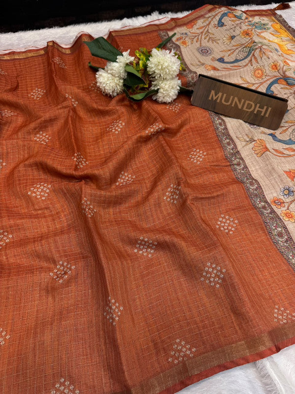 Kalanjali Fancy Saree with traditional zari design for women