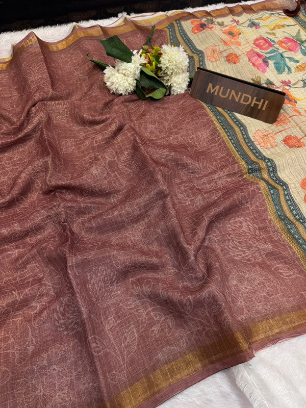 Kalanjali Fancy Saree with traditional zari design for women