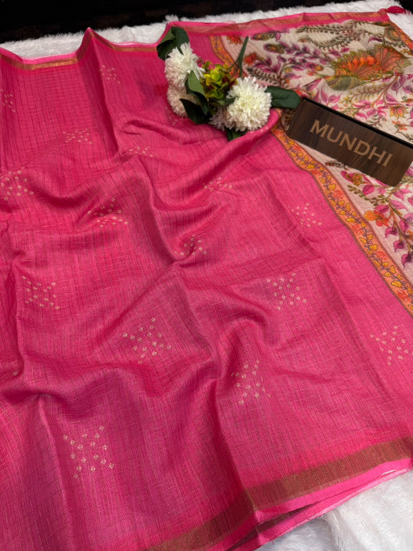 Kalanjali Fancy Saree with traditional zari design for women