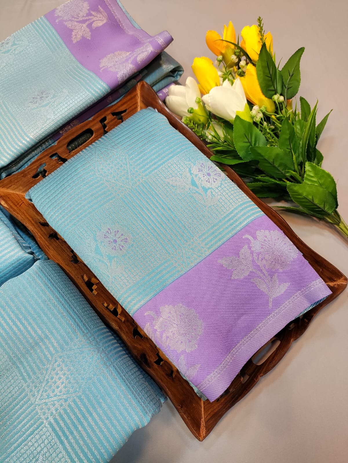 King Fisher Pavishna Saree(Ready Stock)