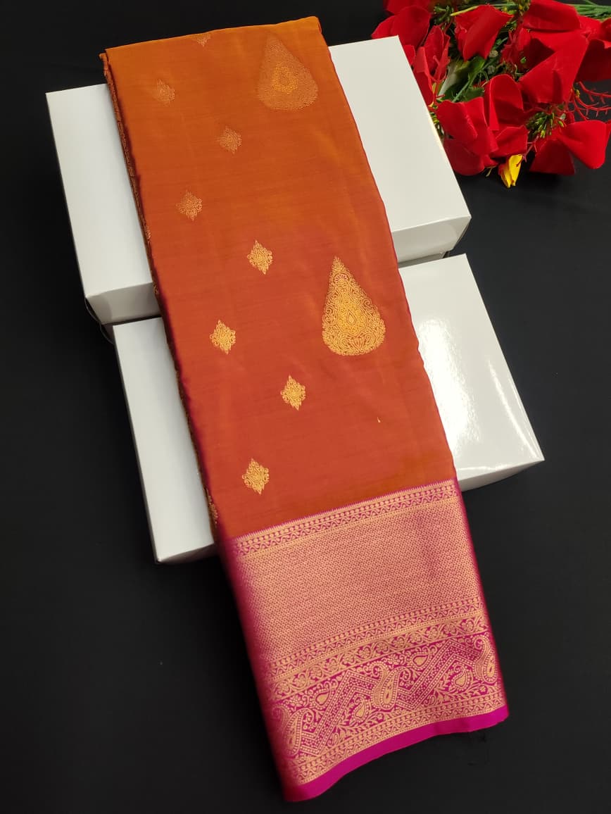 Elampillai Luxury Rust Orange RG20