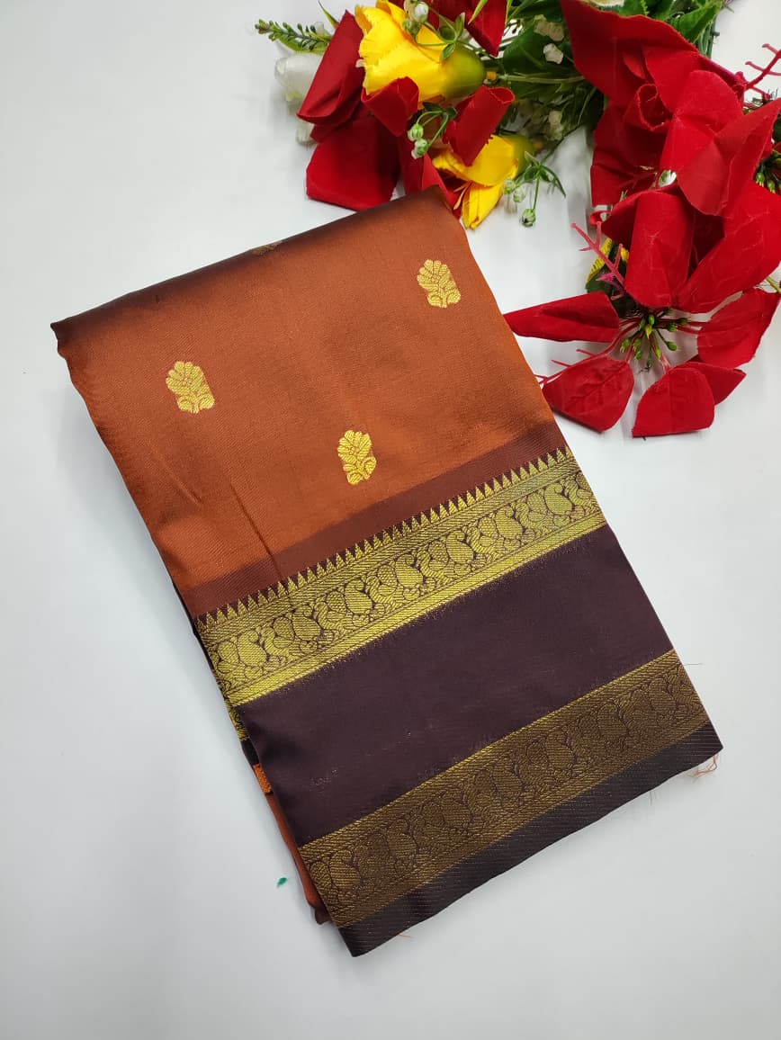 Rust Orange Saree RG32 09MC