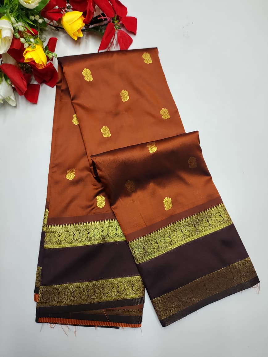 Rust Orange Saree RG32 09MC