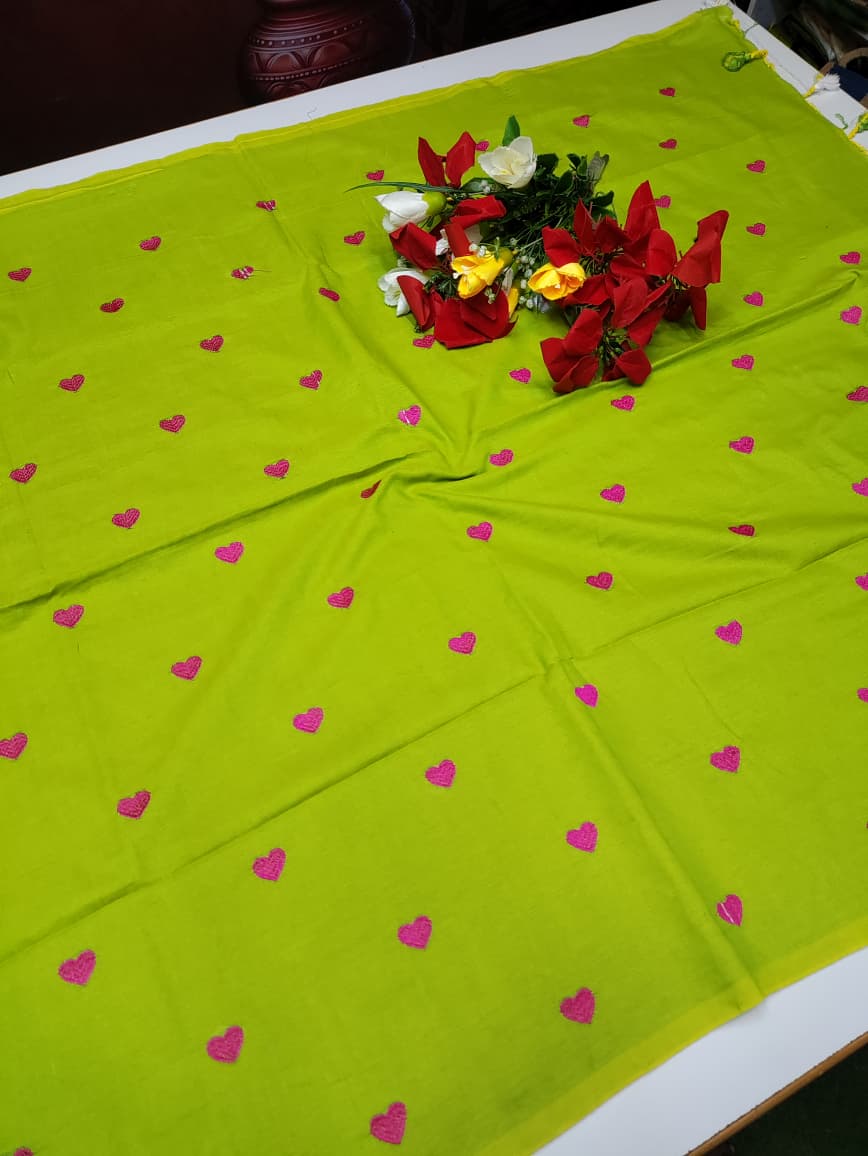 Jaipur Plain Cotton Saree JE76