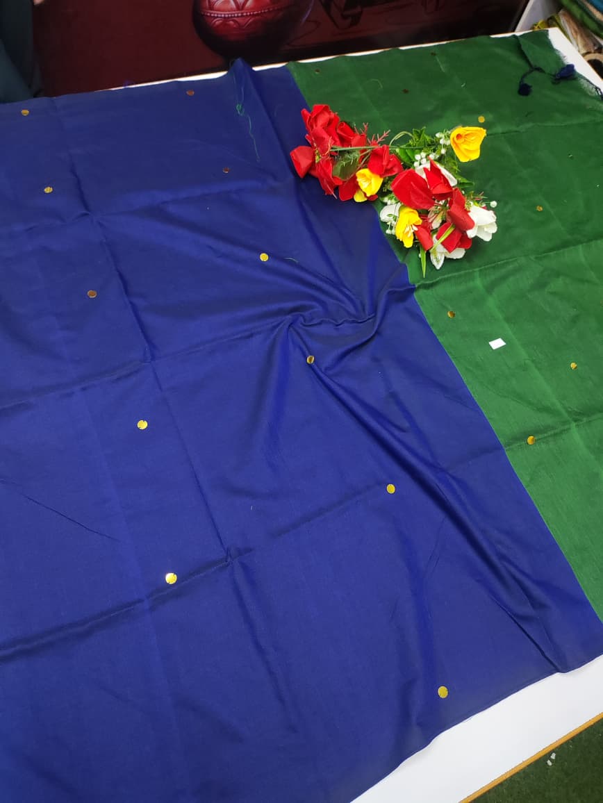 Jaipur Plain Cotton Saree JE185