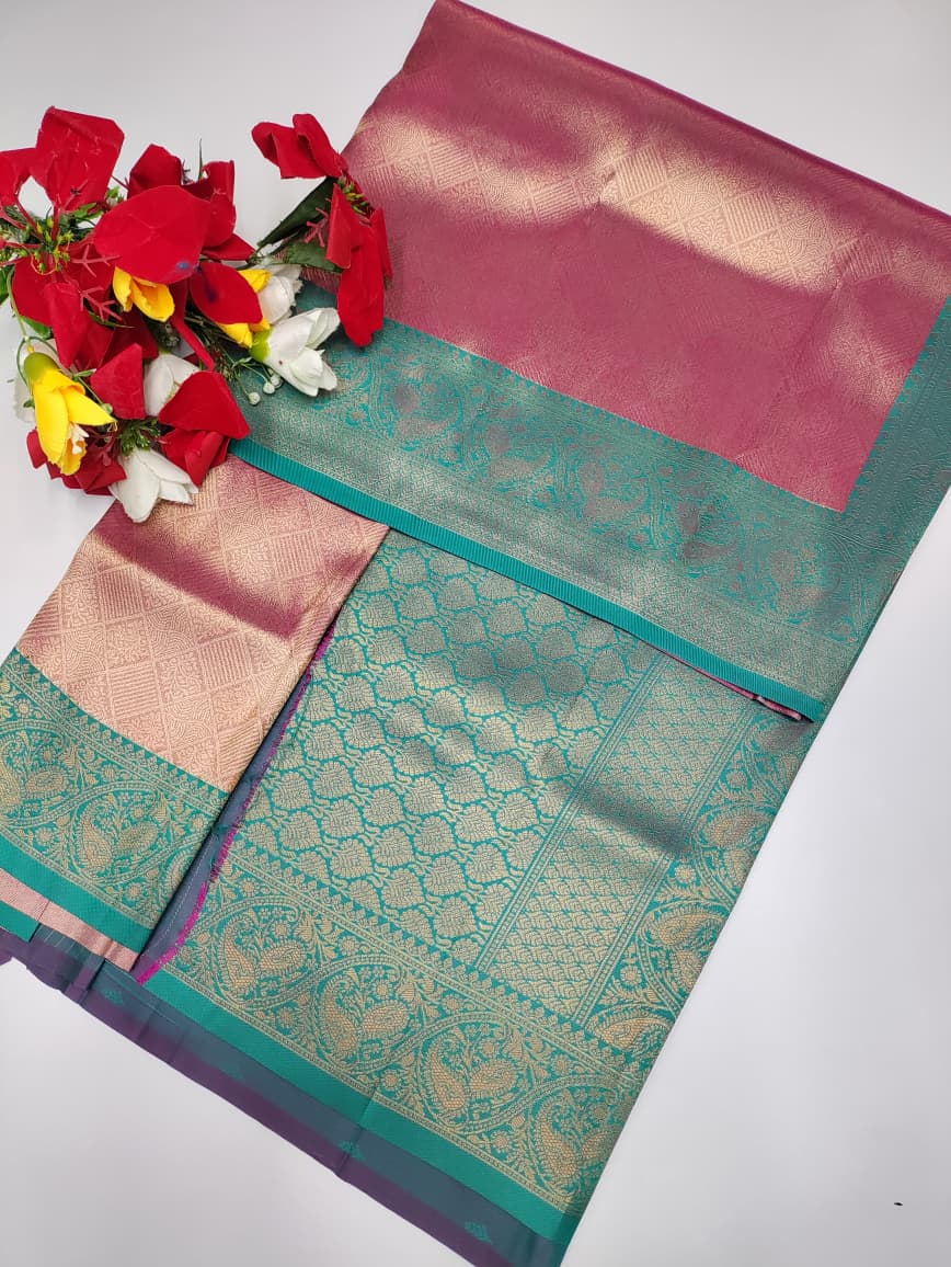 Premium Wedding Korvai Tissue saree for women featuring rich traditional bridal design in elegant tissue fabric suitable for weddings muhurtham and festive occasions