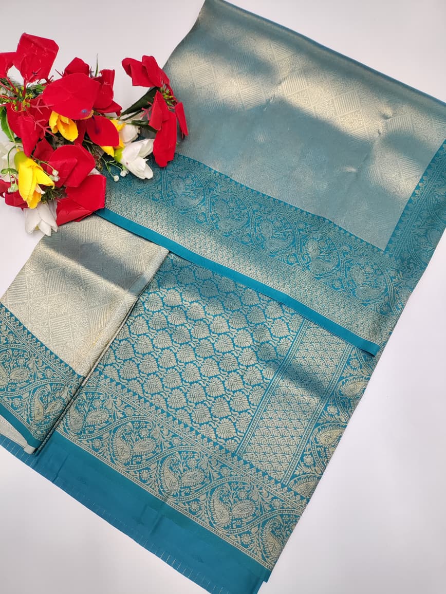 Premium Wedding Korvai Tissue saree for women featuring rich traditional bridal design in elegant tissue fabric suitable for weddings muhurtham and festive occasions