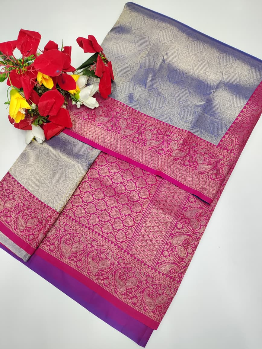 Premium Wedding Korvai Tissue saree for women featuring rich traditional bridal design in elegant tissue fabric suitable for weddings muhurtham and festive occasions