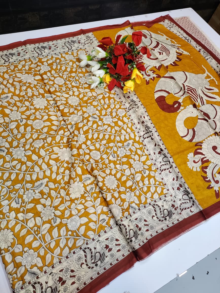 Kalamkari Cotton Saree LKC01