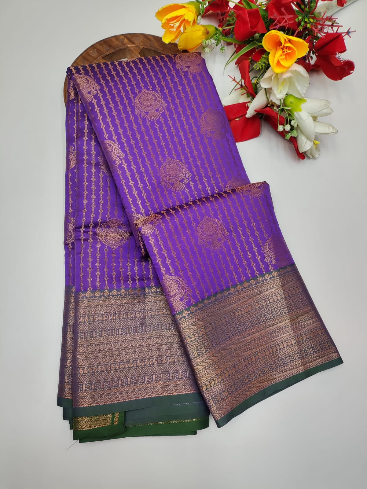 Premium Vairaoosi Saree(Purple) PVV01