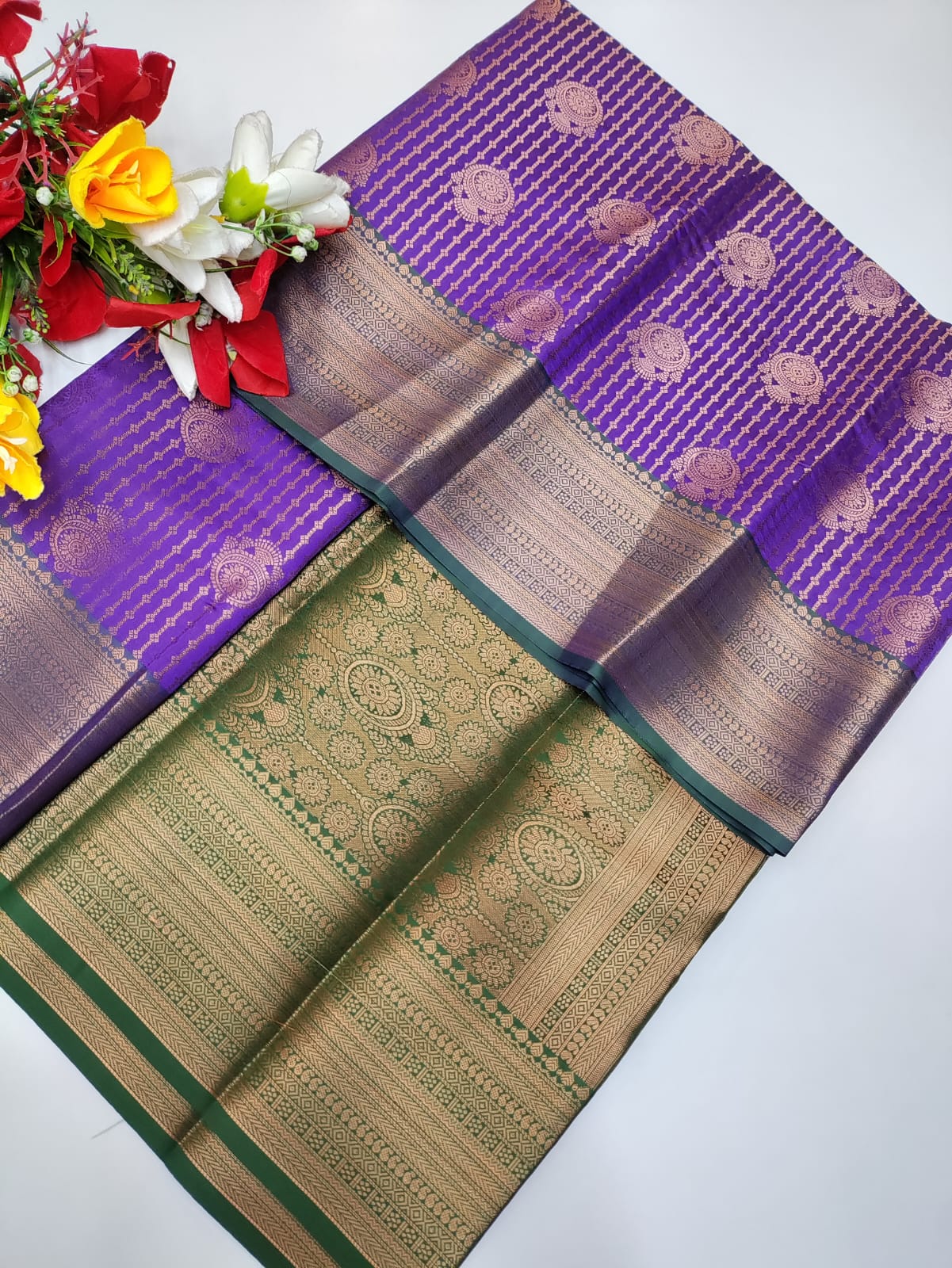 Premium Vairaoosi Saree(Purple) PVV01