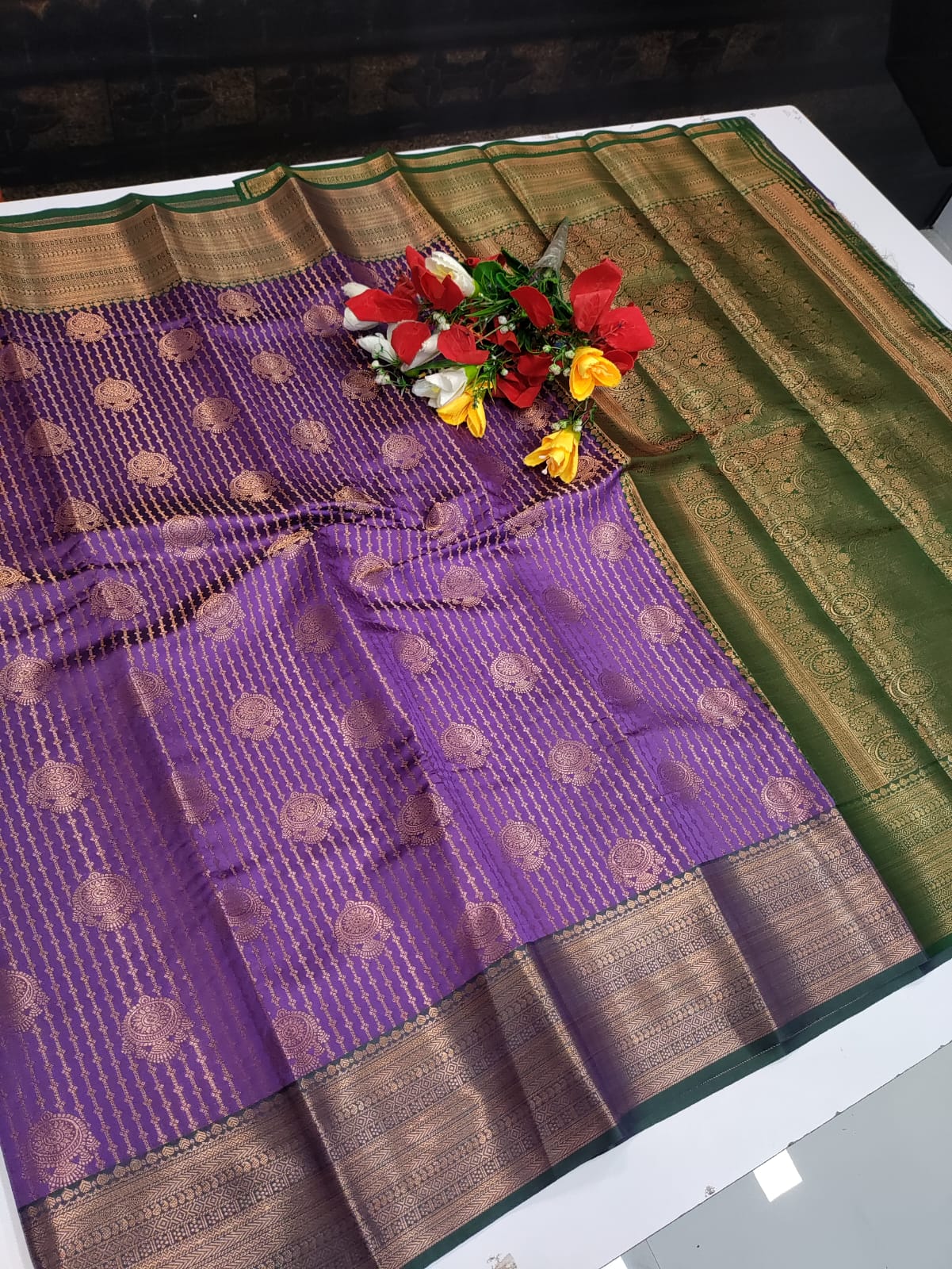 Premium Vairaoosi Saree(Purple) PVV01