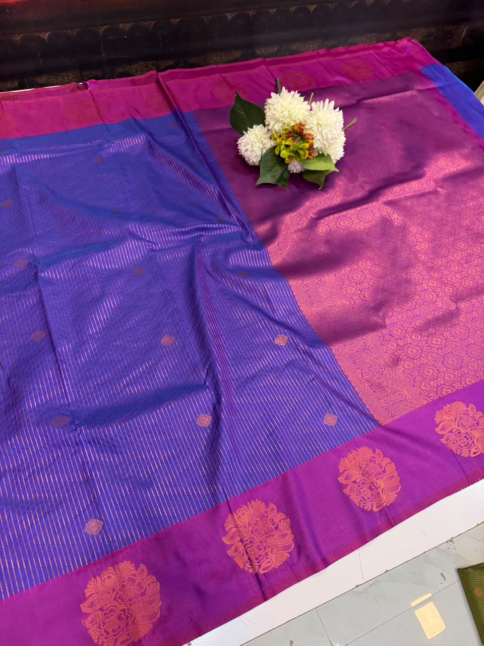 Varalakshmi Viratham Silk Zari Saree with Plain Blouse| VZ22